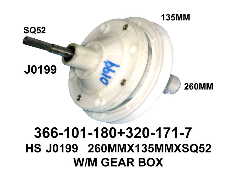 366 101 180 J0199 SQ52mm GEAR BOX