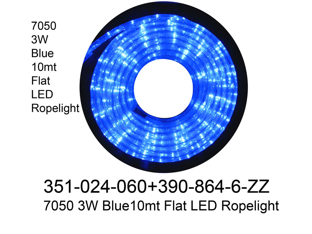 351 024 060 7050 3W Blue 10mt Flat LED Ropelight