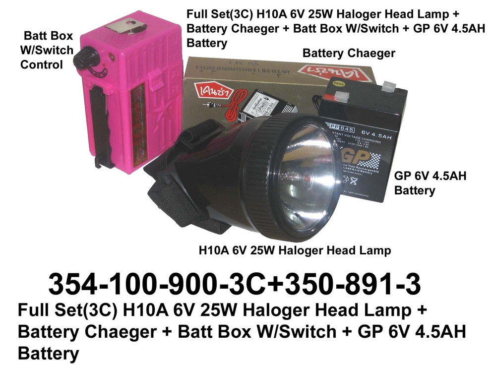 354 100 900 3C HA10A 6V 25W Batt Box W Switch