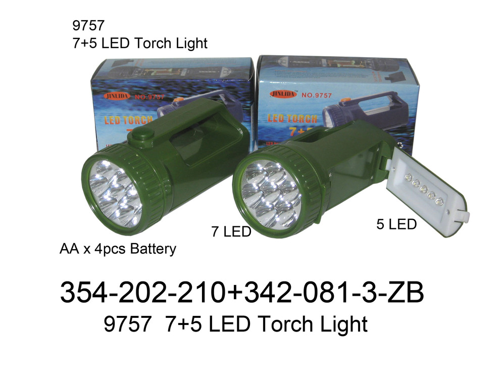 354 202 210 9757 7 5 LED Torch Light