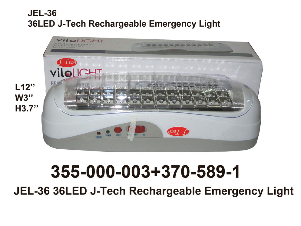 355 000 003 JEL 36  36LED J Tech Rechargeable Eme Light