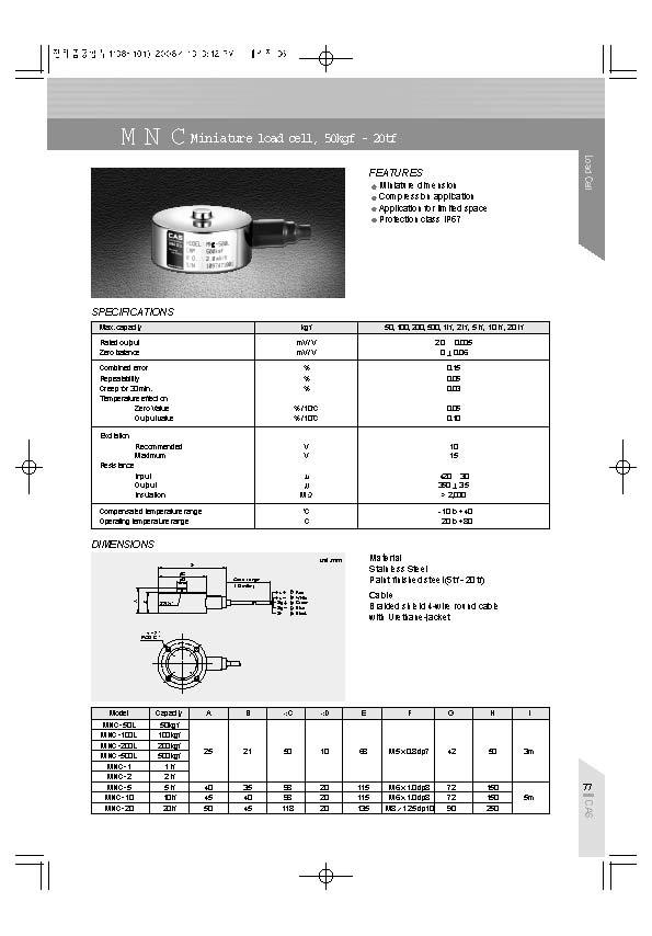 CAS Load Cell MNC