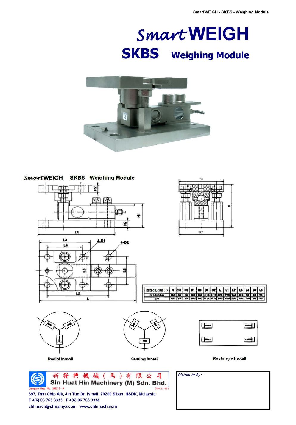 SKBS SmartWEIGH Weighing Module