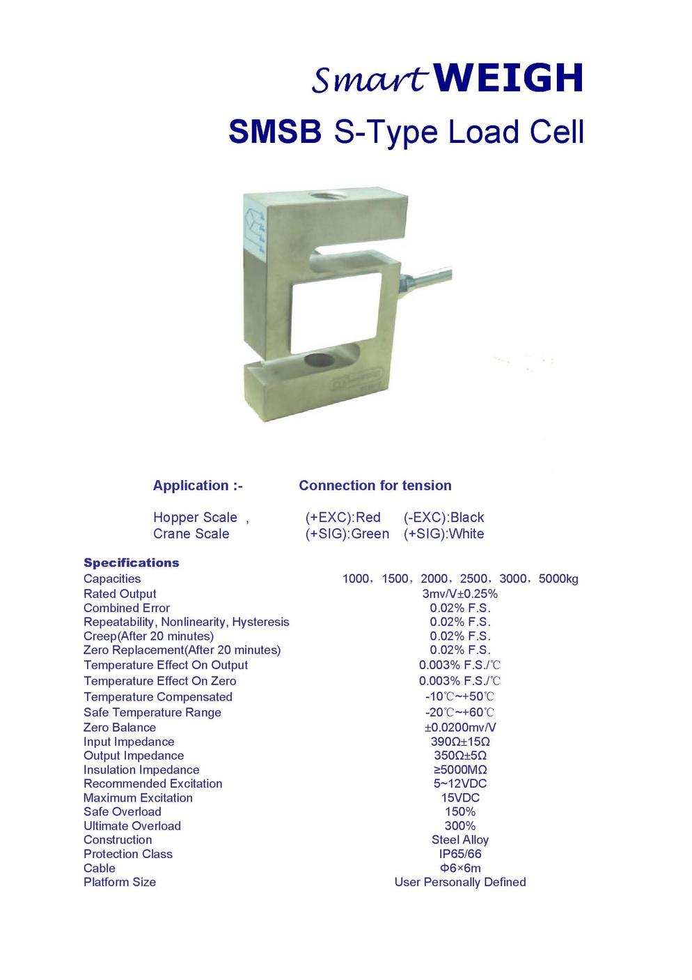 SmartWEIGH   SMSB S Sype Load cell(1) Page 1