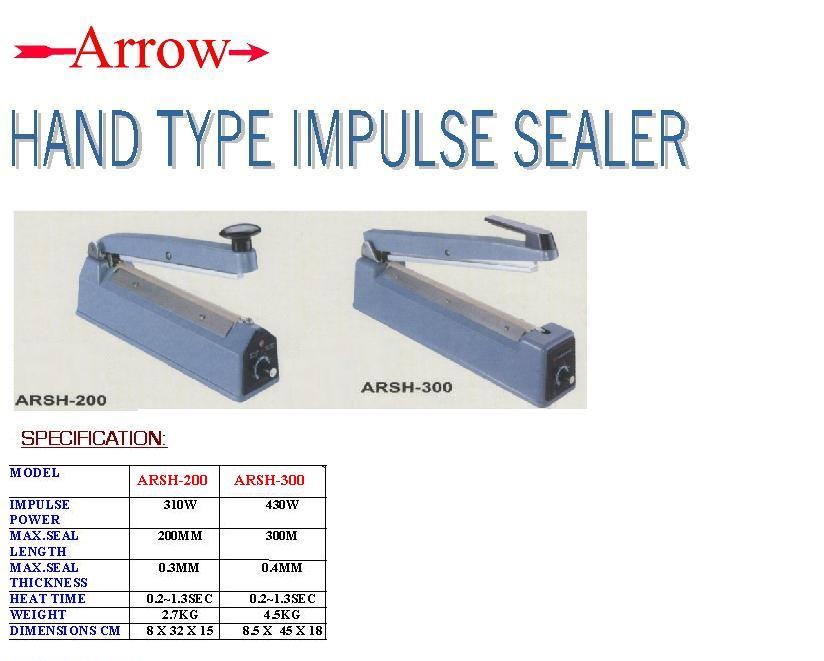 arsh Hand Type Impulse Sealer