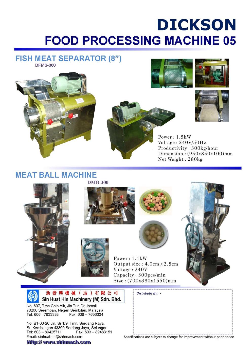 DICKSON FOOD PROCESSING MACHINE05