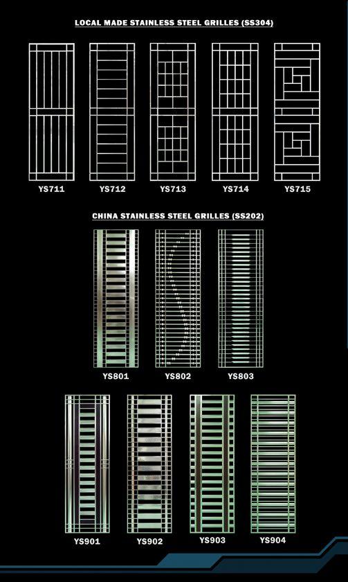 Stainless steel grills