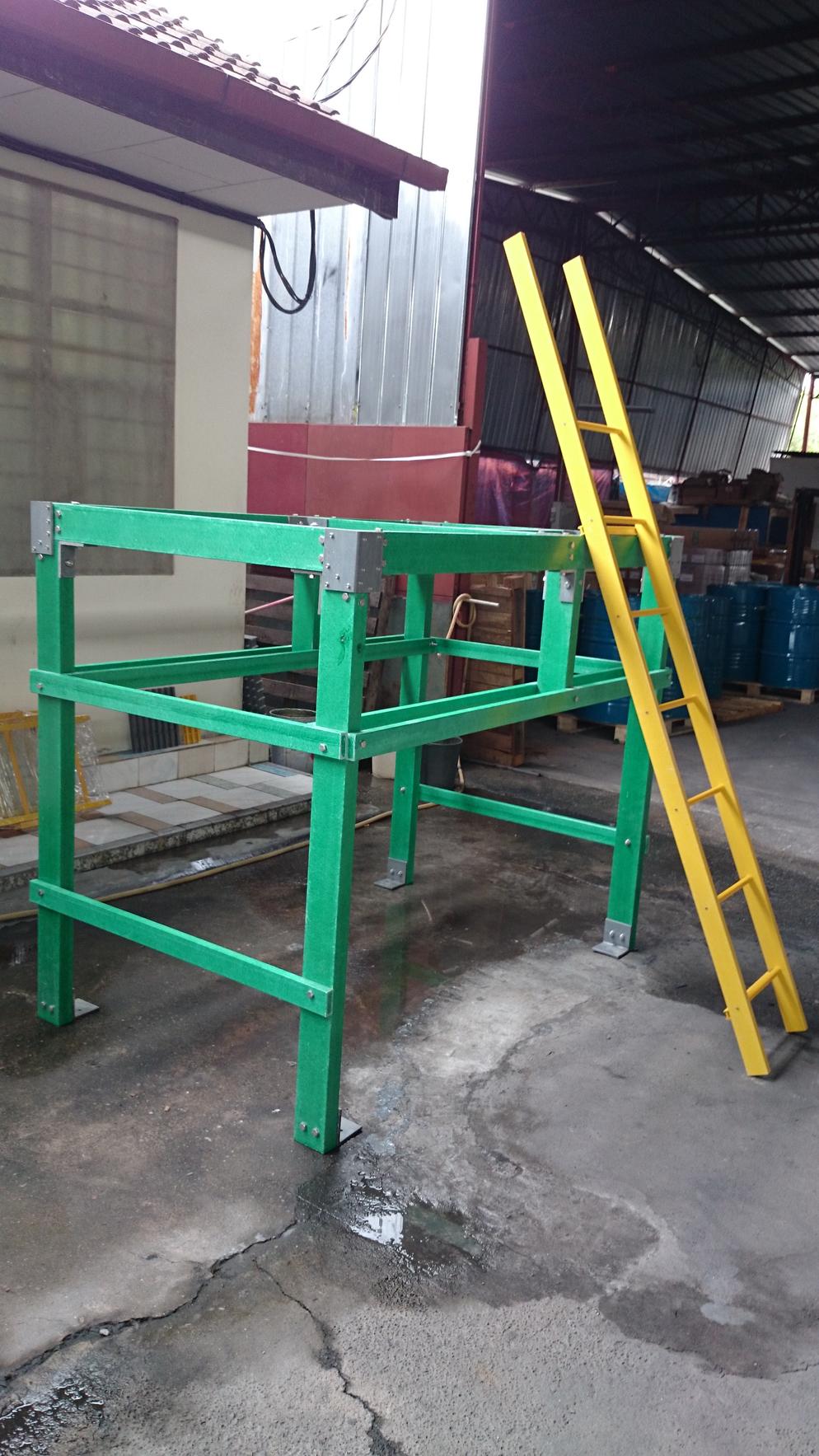 FRP platform and ladder