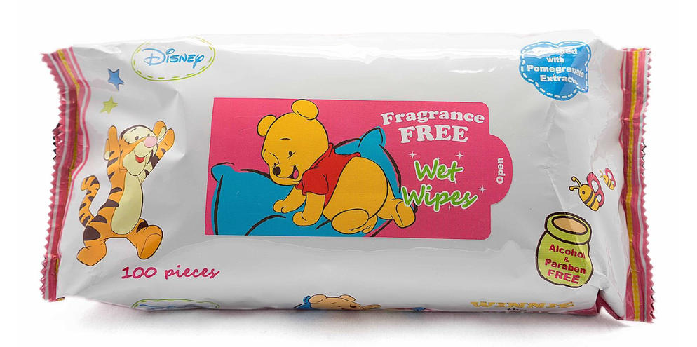 100's Fragrance free wet wipes