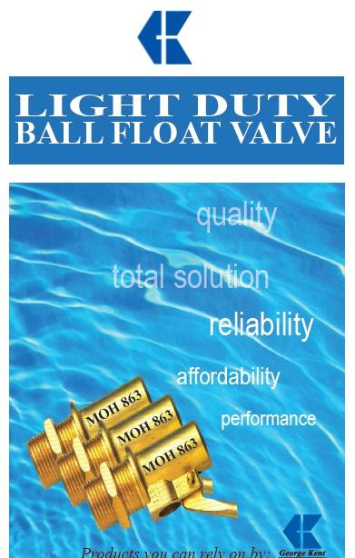 GK LIGHT DUTY BRASS FLOAT VALVE