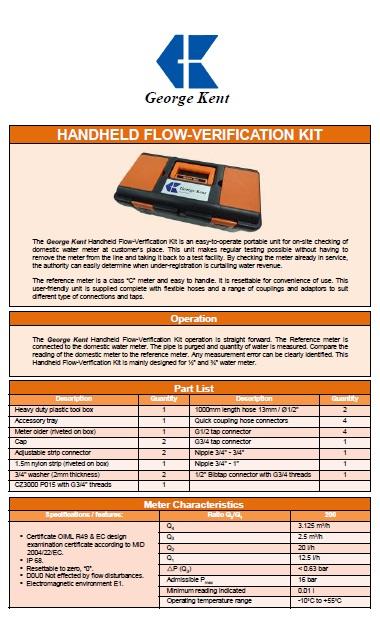 GK HANDHELD FLOW VERIFICATION KIT