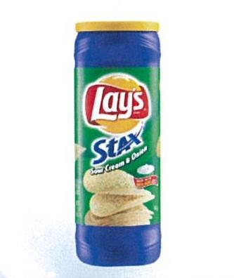 Lays Stax Sour Cream Onion 163g