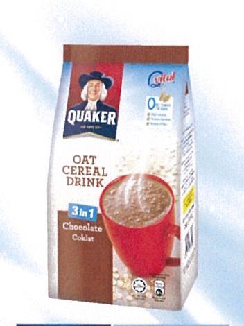 Quaker Oat Cereal Drink Choc 8sx28g