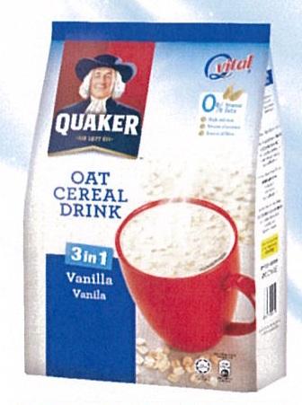 Quaker Oat Cereal Drink Vanilla 17sx28g