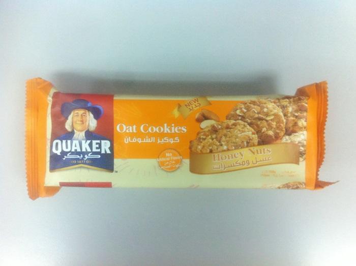 Quaker Oat Cookie 108g Honeynuts