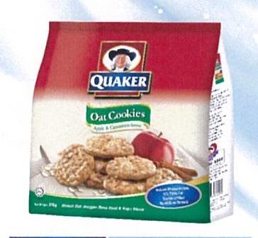 Quaker Oat Cookies 270g Apple Cinnamon