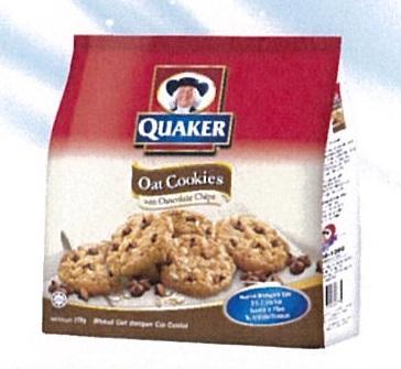 Quaker Oat Cookies 270g Choco Chips