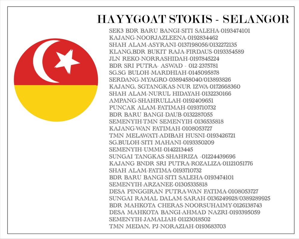 Hayygoat stokis - Selangor