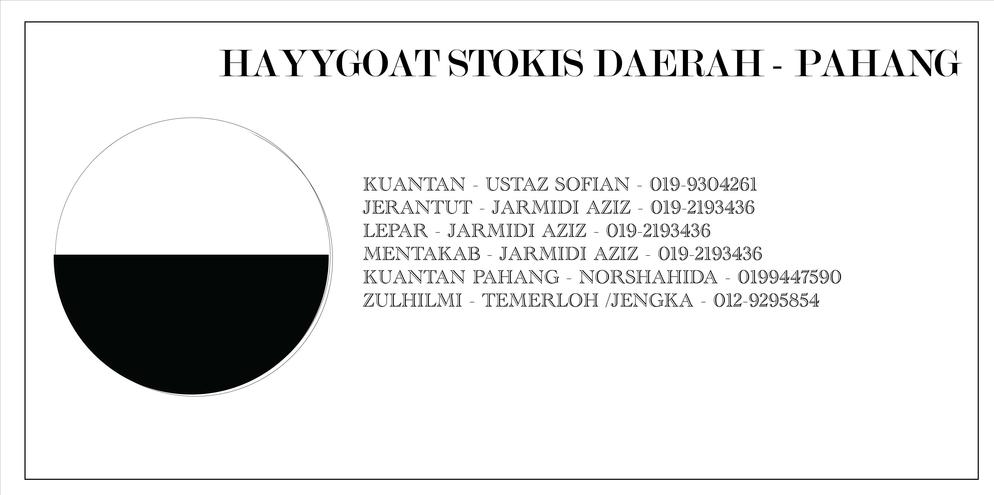 Hayygoat stokis Daerah - Pahang