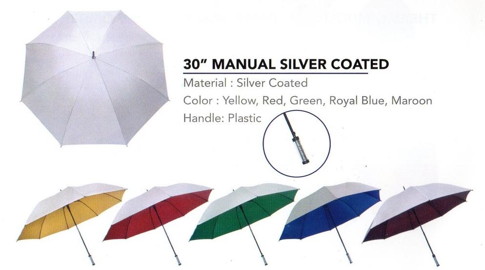30 inch Silver Top Umbrella