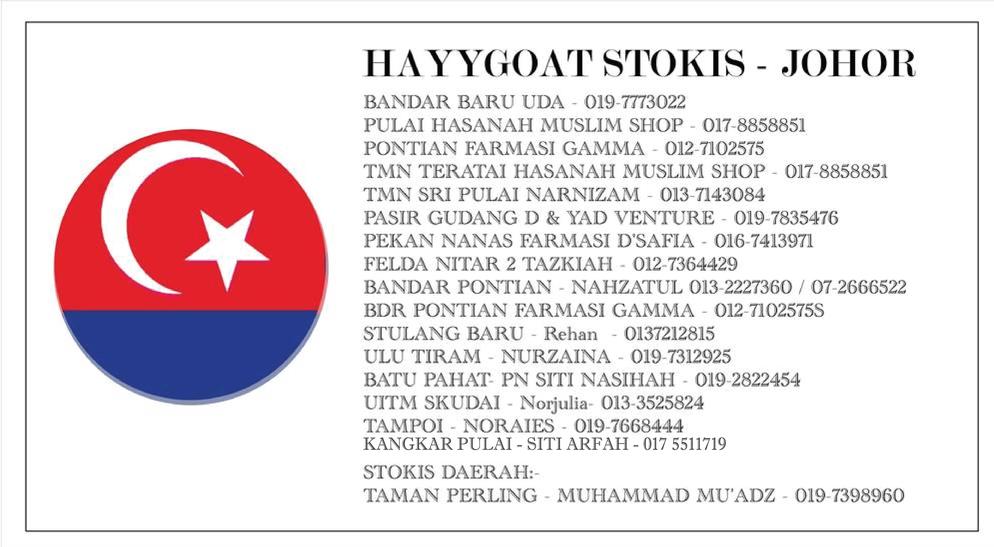 Hayygoat susu kambing - Johor