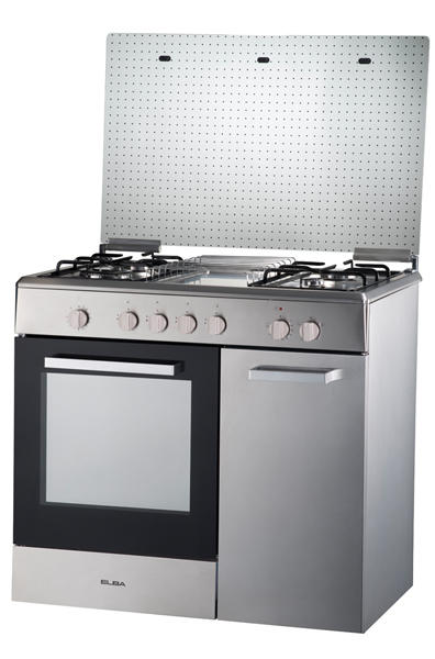 GAS COOKER WITH ELECTRIC OVEN