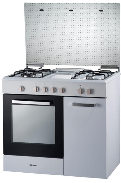 GAS COOKER WITH ELECTRIC OVEN