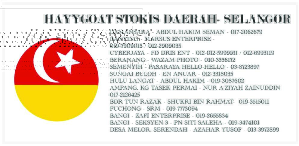 Hayygoat stokis - Selangor