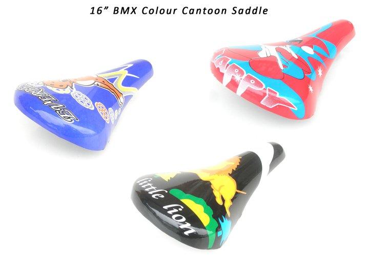 16" BMX Colour Cantoon Saddle