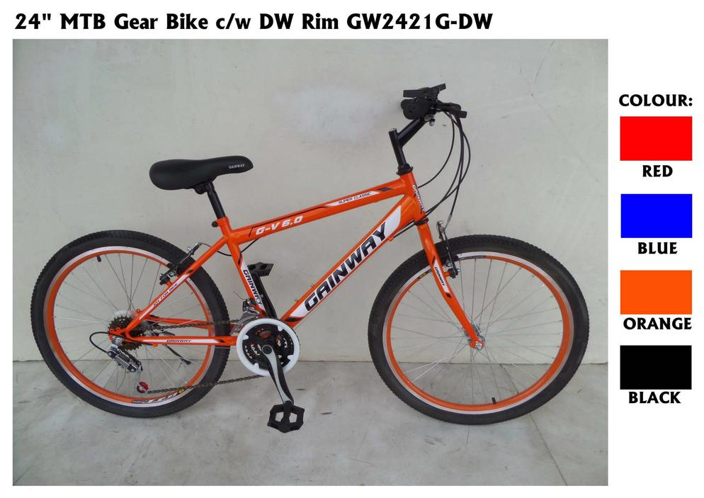 24" MTB W O GEAR BIKE C W DW RIM GW2421G DW