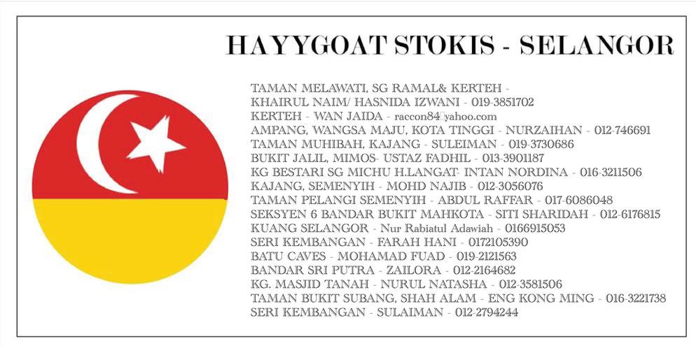 Hayygoat stokis - Selangor