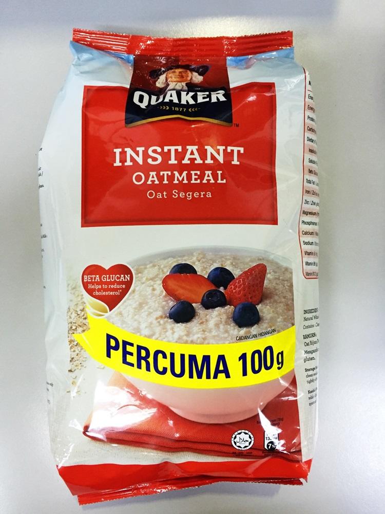 quacker instant oat 900g 800g free 100g
