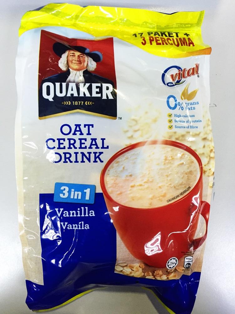 QUAKER 3IN1 DRICK VANILLA 17S FREE 3S