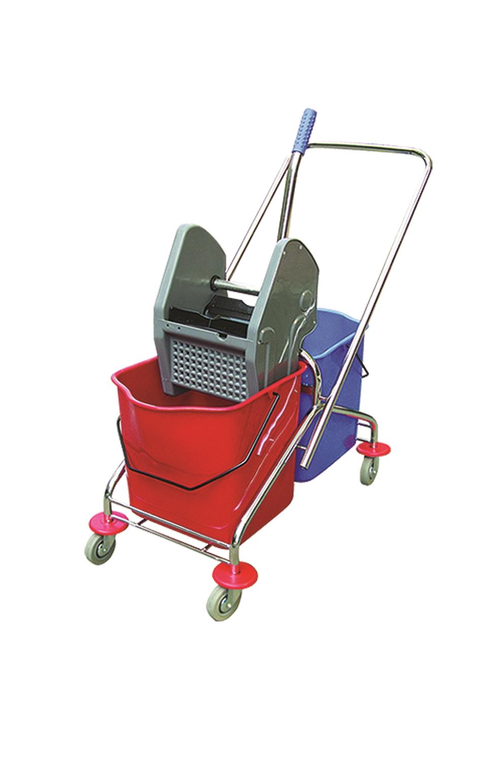 Wringer with Dual Mop Buckets