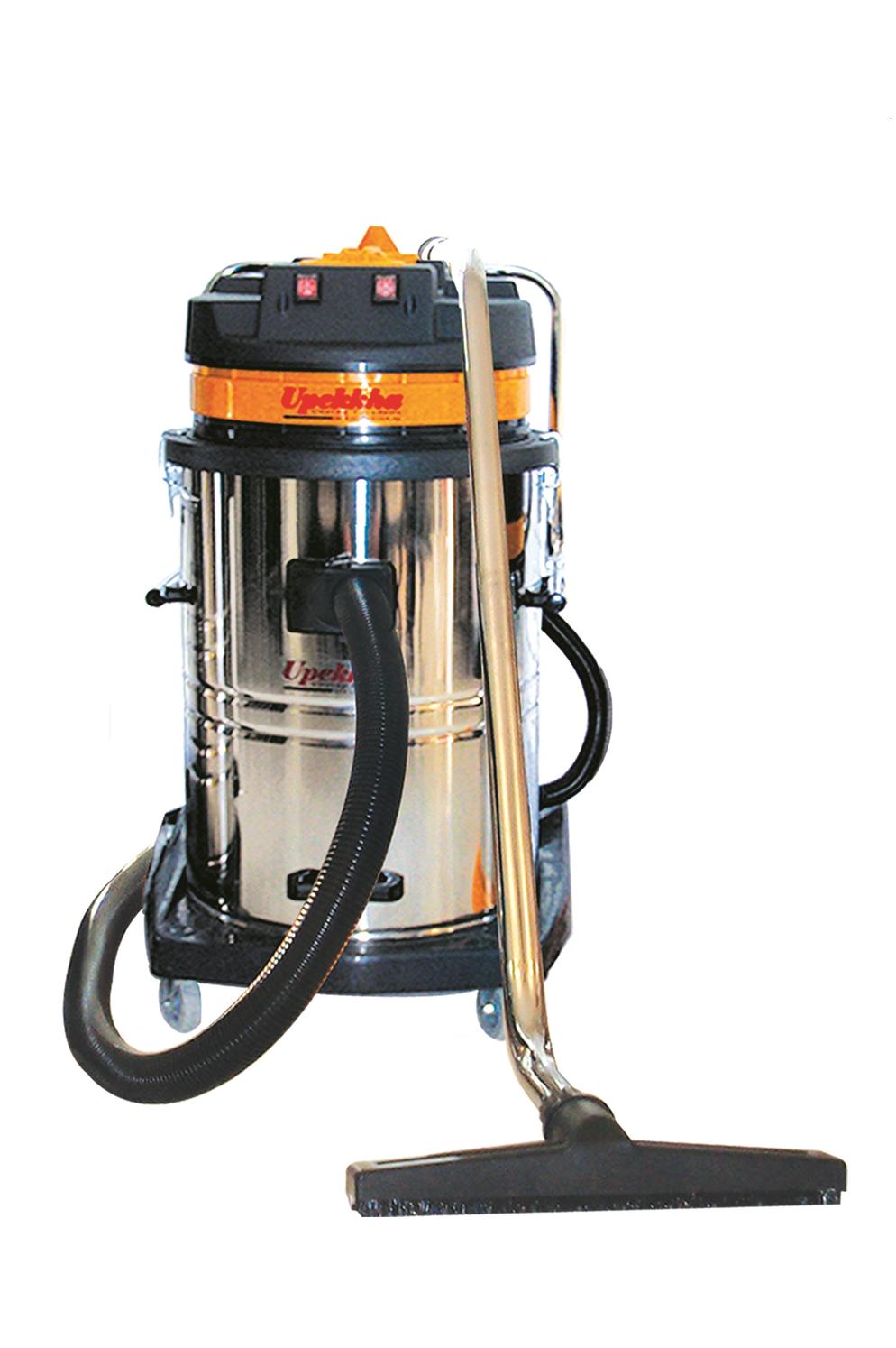 WD70SS  70L Wet   Dry Industrial 2 Motors Vacuum Cleaner complete with Standard Accessories  Stainless Steel Tank