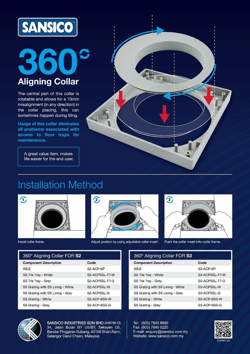 Sansico 360° Aligning Collar Flyer Flat PDF page 002