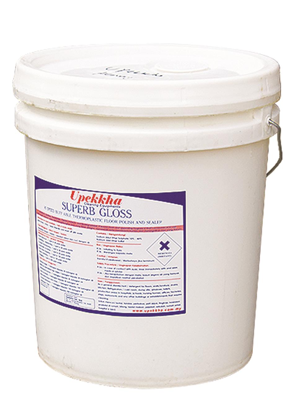 Floor Polisher -  'Superb Gloss'  ( Hi Speed Buff Able Thermoplastic Floor Polish And Sealer )
