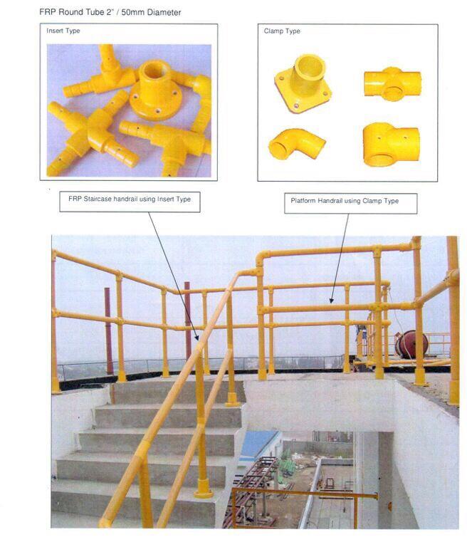 Typical railing fittings