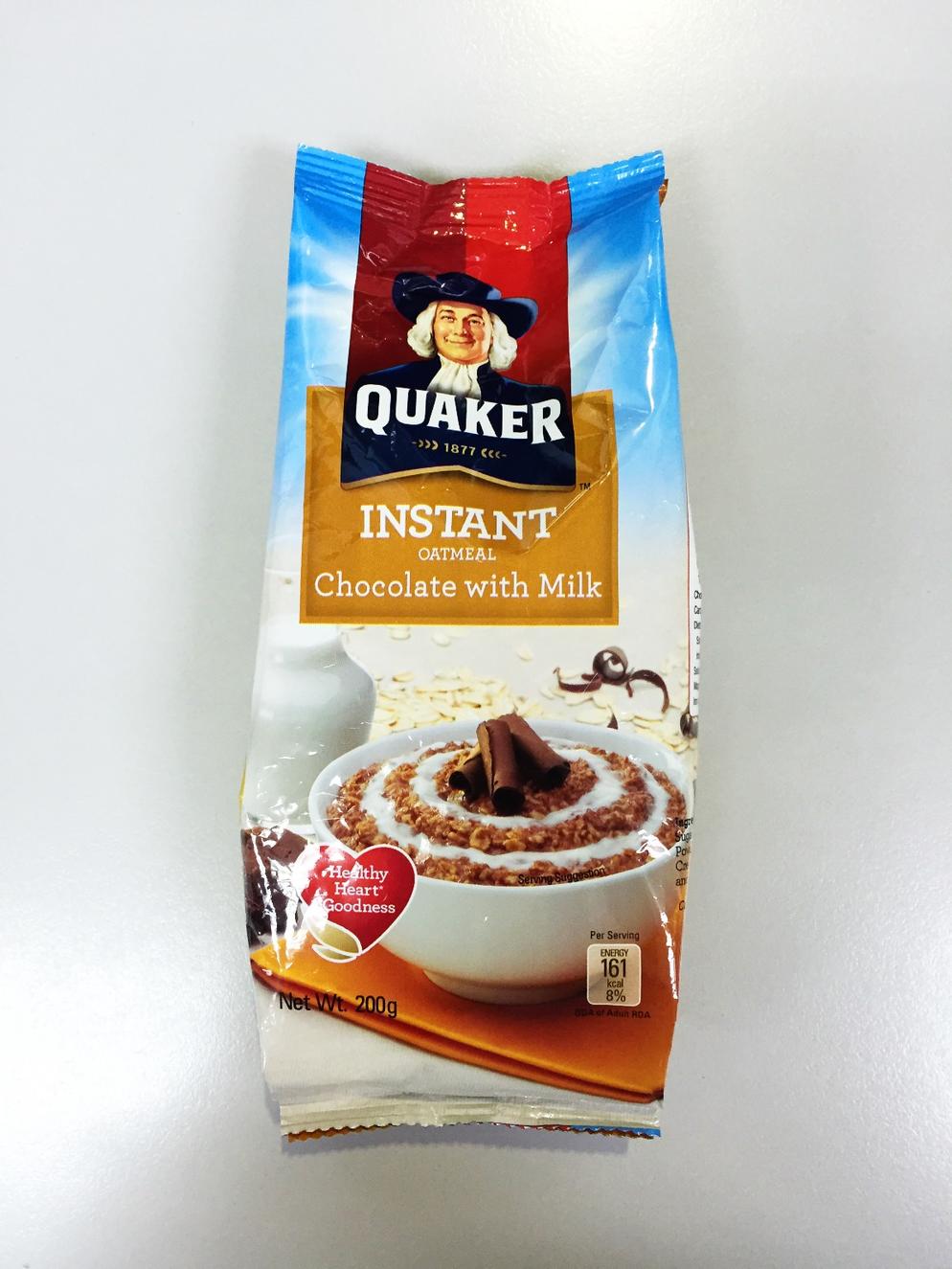 QUAKER FIO CHOCOLATE WITH MILK 18X200G