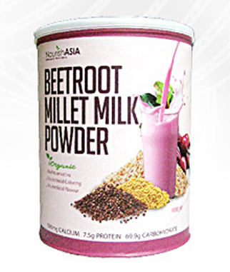 beverage beetroot millet milk