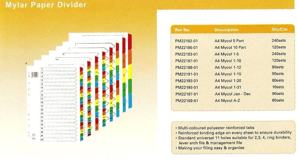 Divider   Index  (office supply)