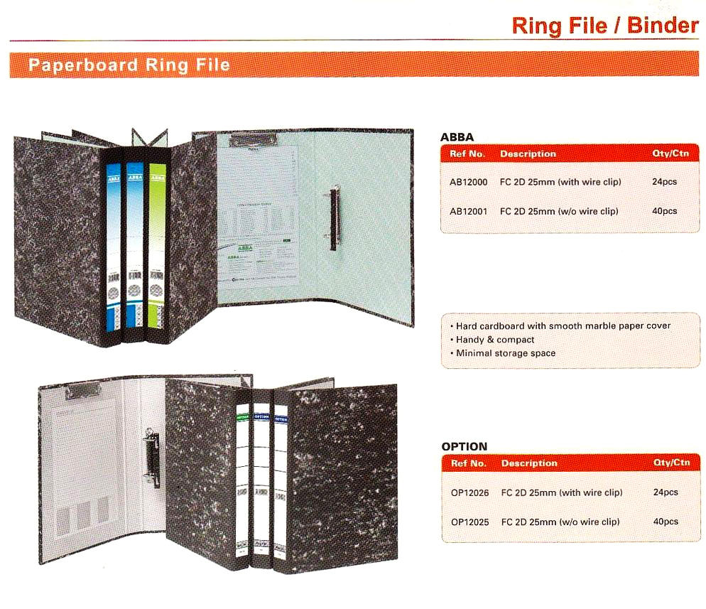 Paper Board Ring File (office supply)