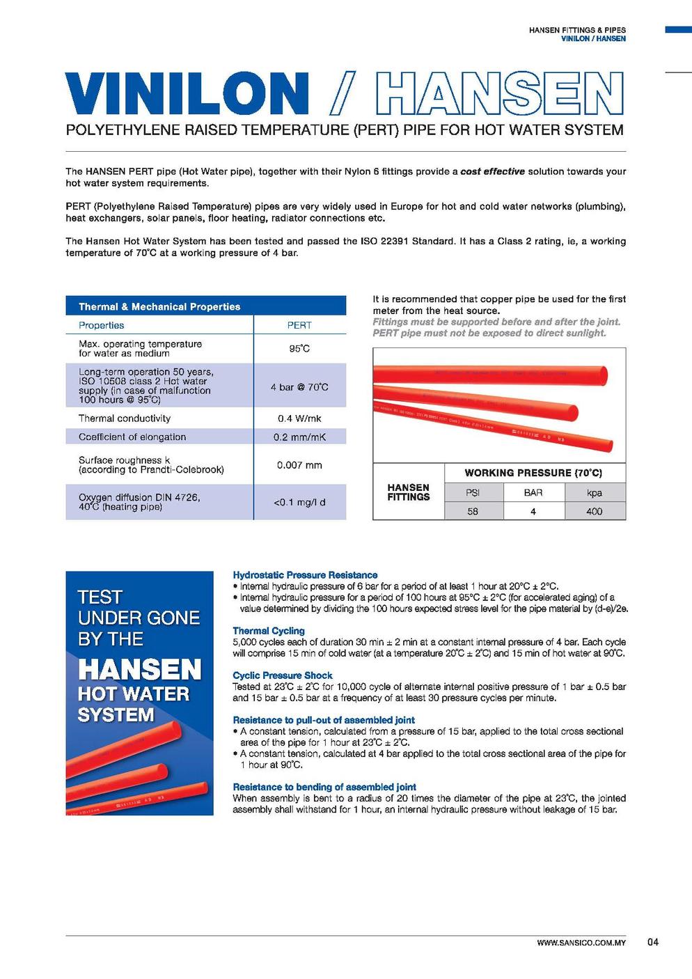 HANSEN HDPE FITTINGS (NYLON 6) page 005