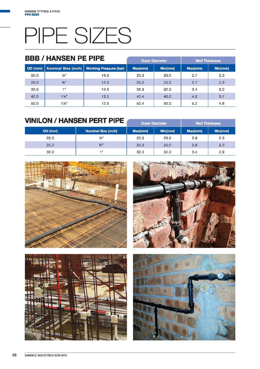HANSEN HDPE FITTINGS (NYLON 6) page 006