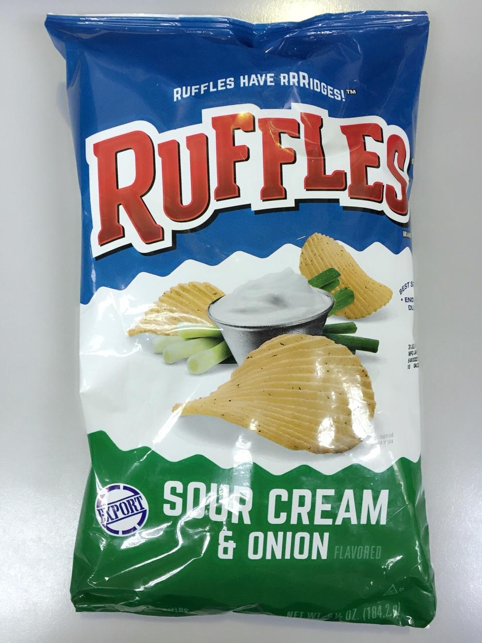 RUFFLES SOUR CREAM ONION 15X184G