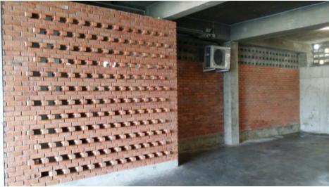 Construction of toilet’s feature wall at Phoenix Gym, lorong foochow