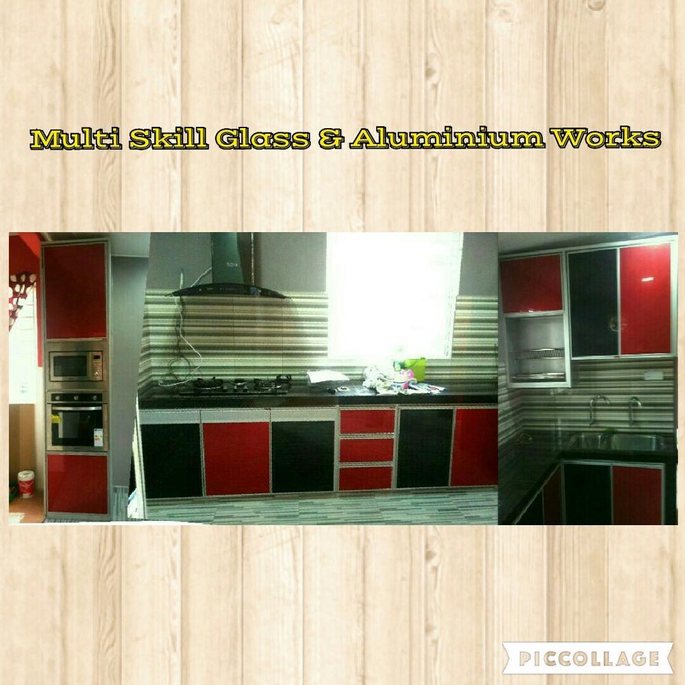 3387892 Aluminium Kitchen Cabinet with Drawers and Accessories and Cooking Hook