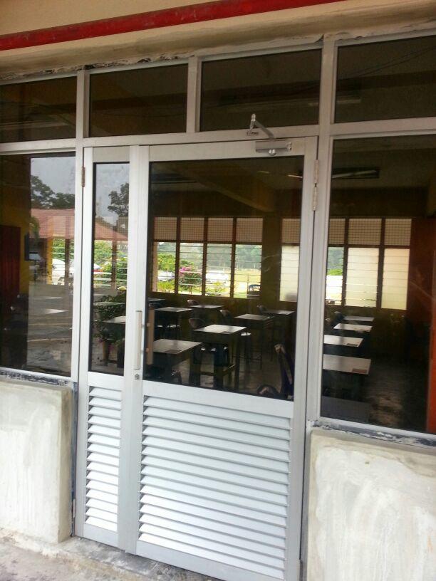 Louvers Half Glass Door 1
