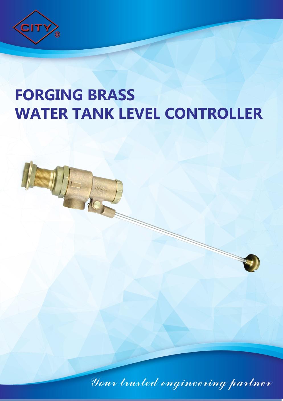 CITY FORGING BRASS WATER TANK LEVEL CONTROLLER CATALOG