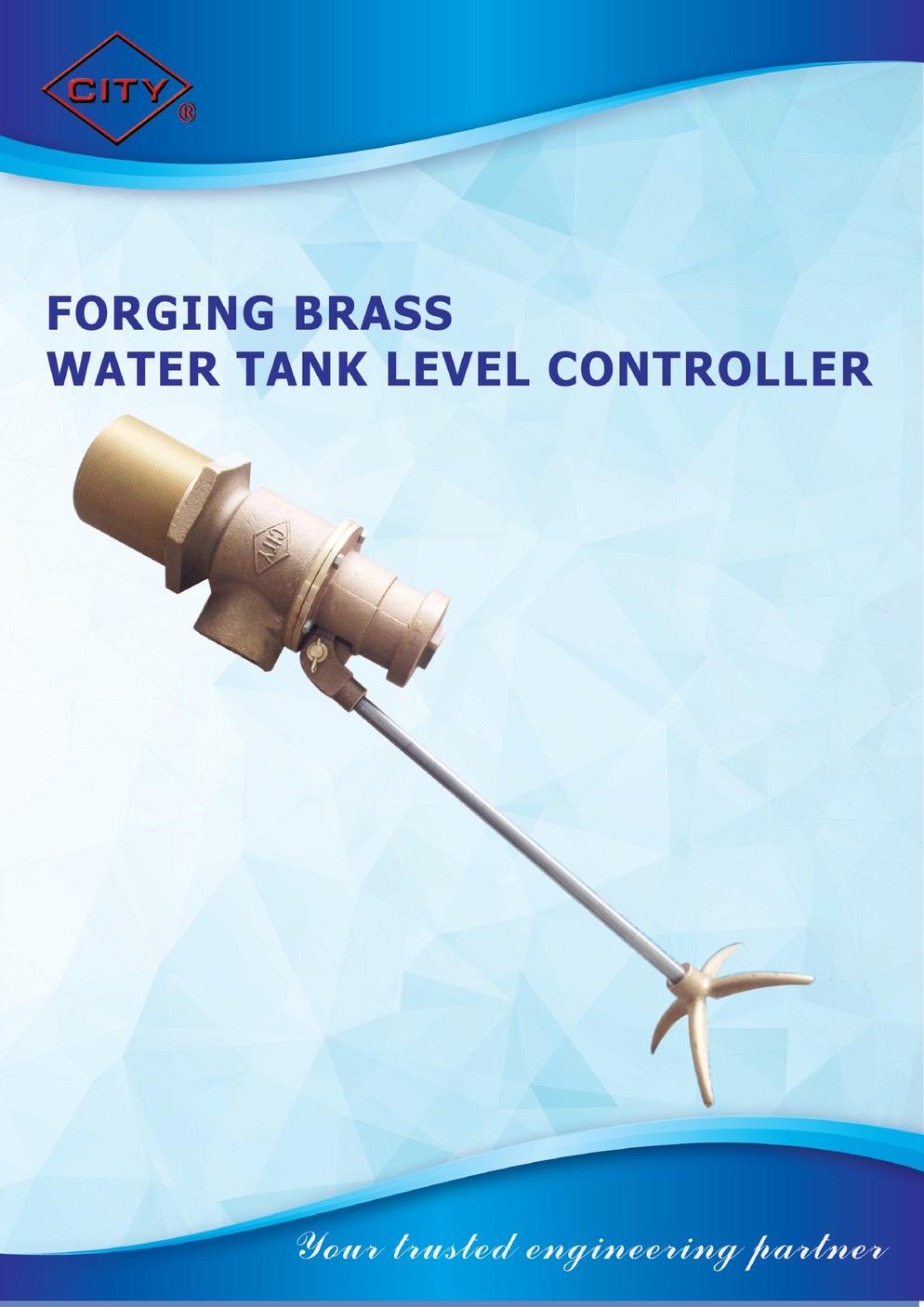 CITY FORGING BRASS HEAVY DUTY WATER TANK LEVEL CONTROLLER CATALOG